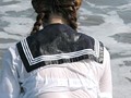 妄想女子校生 濡れて透ける制服