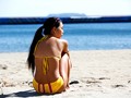 バレー競技歴9年！県大会準優勝！砂浜に舞う褐色の細マッチョ美巨乳！現役ビーチバレー選手 AVデビュー 小野さおり19歳
