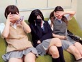 JK￥撮り みんなでヤレば怖くない！？緊張でプルプル！お嬢様●校三人組 初めてのストリップチャレンジ！デスじゃんけんで公開SEX