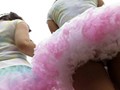 ランニングイベントに参加した女の子がノリで見せてくれた汗ばんだカラフル生下着 マリ あみ素人使用済下着愛好会